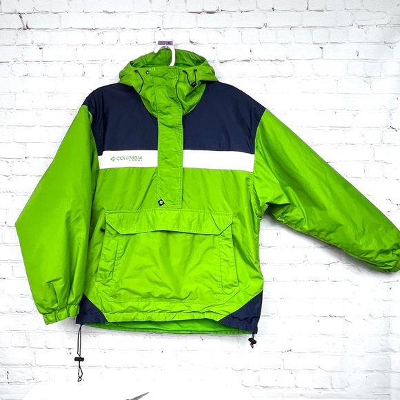🚫SOLD! •💚VINTAGE 80s-90s |•COLUMBIA•| Fully Lined Kanga Pocket Jacket💚 - Picture 6 of 16